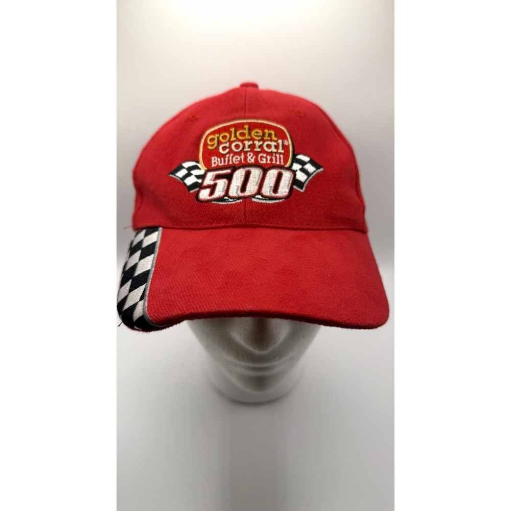 Josar's Golden Corral Buffet & Grill 500 NASCAR Red Black White Cap